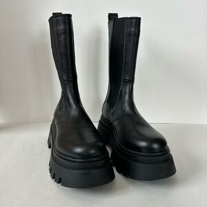 Alohas | Black Chunky Platform Boots